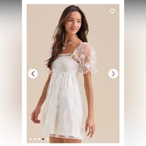 BNWOT Alard State White Floral Lace Dress